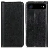 iPhone Air Plånboksfodral Äkta Läder Litchi - Svart