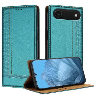 iPhone Air Plånboksfodral Kickstand Grid Pattern - Grön