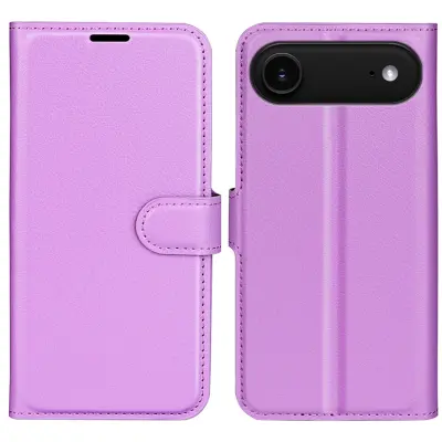 iPhone Air Plånboksfodral Litchi Texture läder - Lila