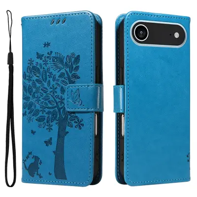 iPhone Air Plånboksfodral Tree Pattern - Blå