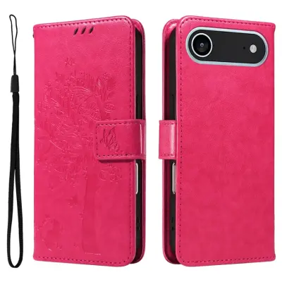 iPhone Air Plånboksfodral Tree Pattern - Rosa