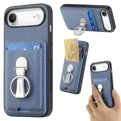 Saluda iPhone Air Mobilskal Äkta läder - Blå