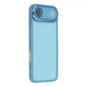 iPhone Air Mobilskal Electroplated Kameraram - Transparent Blå