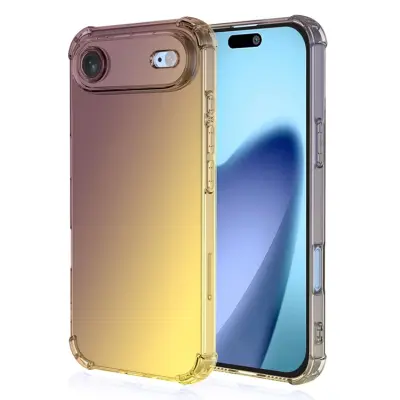 iPhone Air Mobilskal Gradient Color TPU Anti-Drop - Svart/Guld