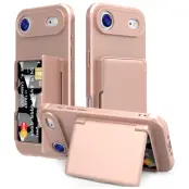 Mobilskal till iPhone Air Korthållare Mirror Kickstand (Roséguld)