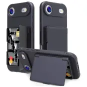 Mobilskal till iPhone Air Korthållare Mirror Kickstand (Svart)