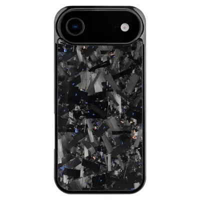 iPhone Air Mobilskal MagSafe Aramid Fiber Large Texture - Blå / Guld