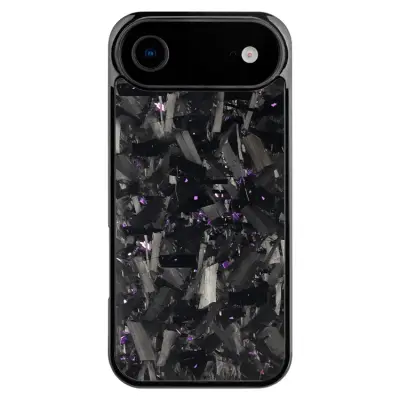 iPhone Air Mobilskal MagSafe Aramid Fiber Large Texture - Lila