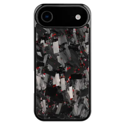 iPhone Air Mobilskal MagSafe Aramid Fiber Large Texture - Röd