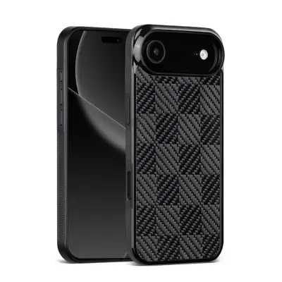 iPhone Air Mobilskal MagSafe Aramid Fiber TPU - Fyrkantig Textur