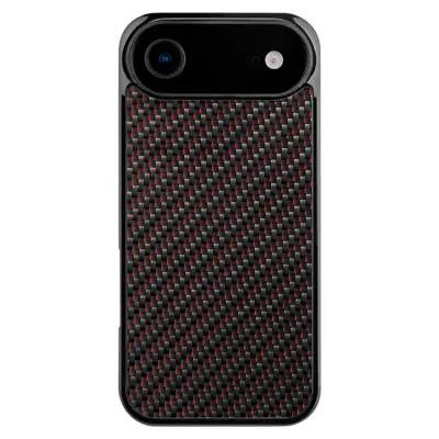 iPhone Air Mobilskal MagSafe Aramid Fiber Twill - Röd