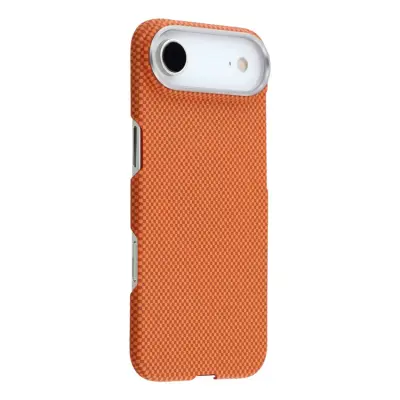 iPhone Air Mobilskal MagSafe Carbon Fiber (Orange/Röd)