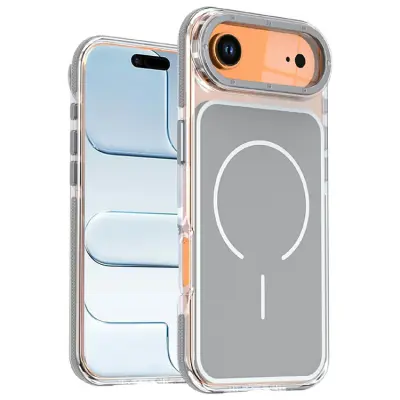 iPhone Air Mobilskal MagSafe Dual Färg Shockproof - Grå (Grå)