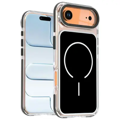 iPhone Air Mobilskal MagSafe Dual Färg Shockproof (Svart)