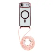 iPhone Air Mobilskal MagSafe Electroplating Edge TPU - Rosa