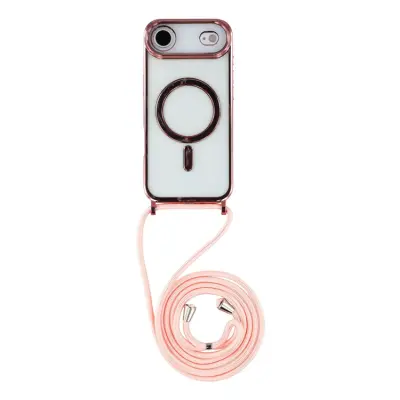 iPhone Air Mobilskal MagSafe Electroplating Edge TPU - Rosa