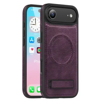 iPhone Air Mobilskal MagSafe Kickstand Läder - Lila