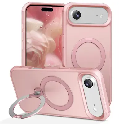 iPhone Air Mobilskal MagSafe Kickstand TPU + PC - Rosa