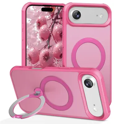 iPhone Air Mobilskal MagSafe Kickstand TPU + PC - Rosa