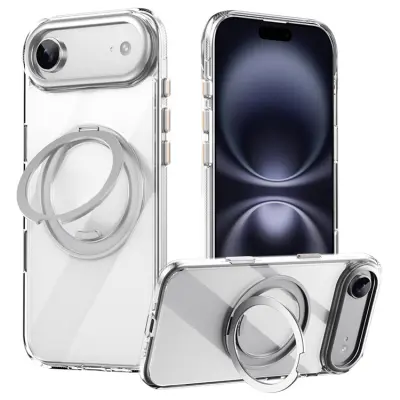 iPhone Air Mobilskal MagSafe Kickstand TPU PC - Transparent