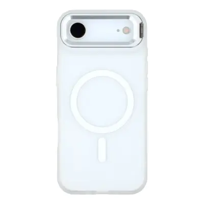 iPhone Air Mobilskal MagSafe Lins Kickstand - Transparent Vit