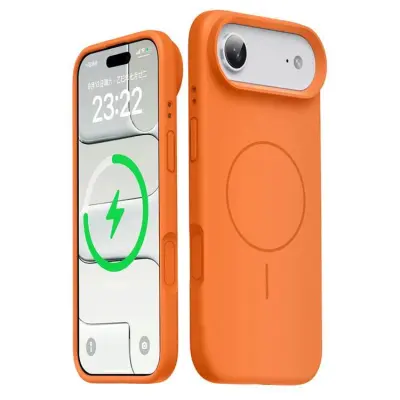 iPhone Air Mobilskal MagSafe Liquid Silikon - Orange (Orange)