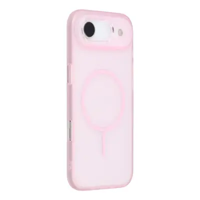 iPhone Air Mobilskal MagSafe med Glitter Lins Frame - Rosa