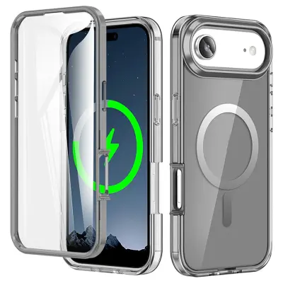 iPhone Air Mobilskal MagSafe med PET Skärmskydd - Grå