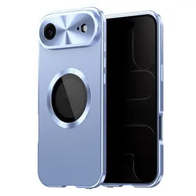 iPhone Air Mobilskal MagSafe med Skärmskydd PC + Metal - Blå