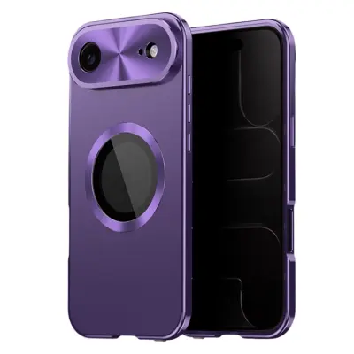 iPhone Air Mobilskal MagSafe med Skärmskydd PC + Metal - Lila