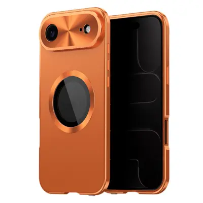 iPhone Air Mobilskal MagSafe med Skärmskydd PC + Metal - Orange