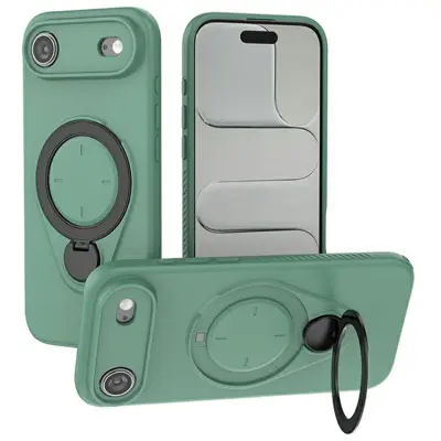 iPhone Air Mobilskal MagSafe Rotating Kickstand TPU PC - Grön (Grön)