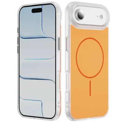 iPhone Air Mobilskal MagSafe Skin Touch TPU PC - Orange (Orange)