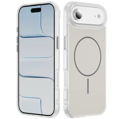 iPhone Air Mobilskal MagSafe Skin Touch TPU PC - Vit (Vit)
