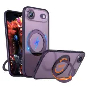 iPhone Air Mobilskal MagSafe TPU + Acrylic Kickstand - Lila