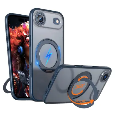 iPhone Air Mobilskal MagSafe TPU + Acrylic Kickstand - Blå