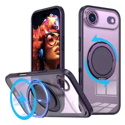 iPhone Air Mobilskal MagSafe TPU+PC Kickstand - Lila