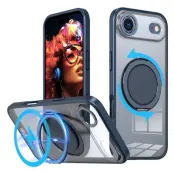 iPhone Air Mobilskal MagSafe TPU+PC Kickstand - Marinblå