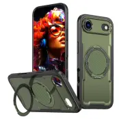 iPhone Air Mobilskal MagSafe TPU+PC Kickstand - Olivgrön