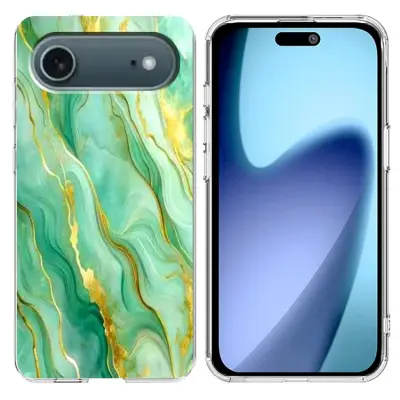 iPhone Air Mobilskal Marble Pattern Printing Soft - Grön