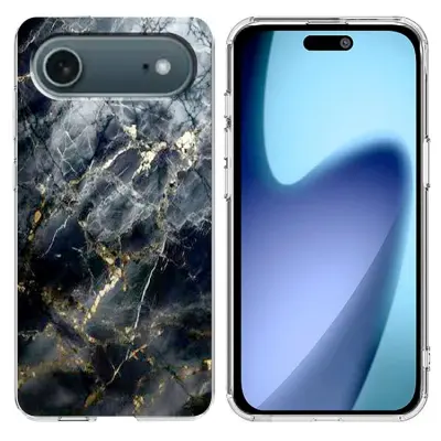 iPhone Air Mobilskal Marble Pattern Printing Soft - Svart