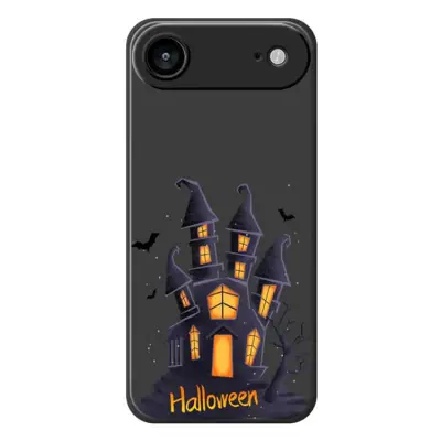 iPhone Air Mobilskal med Halloween Castle Pattern TPU - Svart