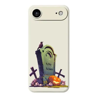 iPhone Air Mobilskal med Halloween Tombstone Pattern TPU - Beige