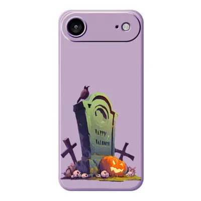 iPhone Air Mobilskal med Halloween Tombstone Pattern TPU - Lila