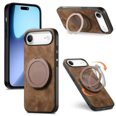 iPhone Air Mobilskal Rotating Kickstand - Brun