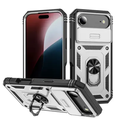 iPhone Air Mobilskal Slide Camshield Kickstand - Vit
