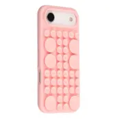 Mobilskal till iPhone Air Sugkopp Silikon med Tygfoder - Rosa (Rosa)