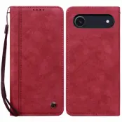 iPhone Air Plånboksfodral med Rem Lines Pattern - Röd