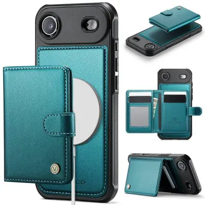 JEEHOOD J09 iPhone Air Mobilskal RFID Skydd Läder Grön