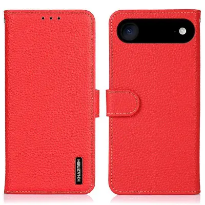 KHAZNEH iPhone Air Plånboksfodral Äkta läder - Röd